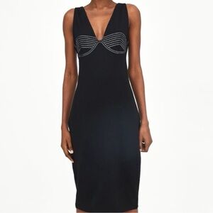 Zara Stitch Dress 💋💄